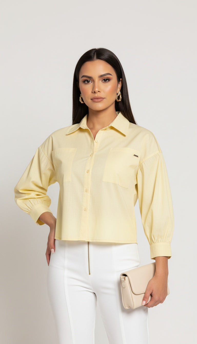CAMISA DE ALGODÃO COM ELASTANO (4783)